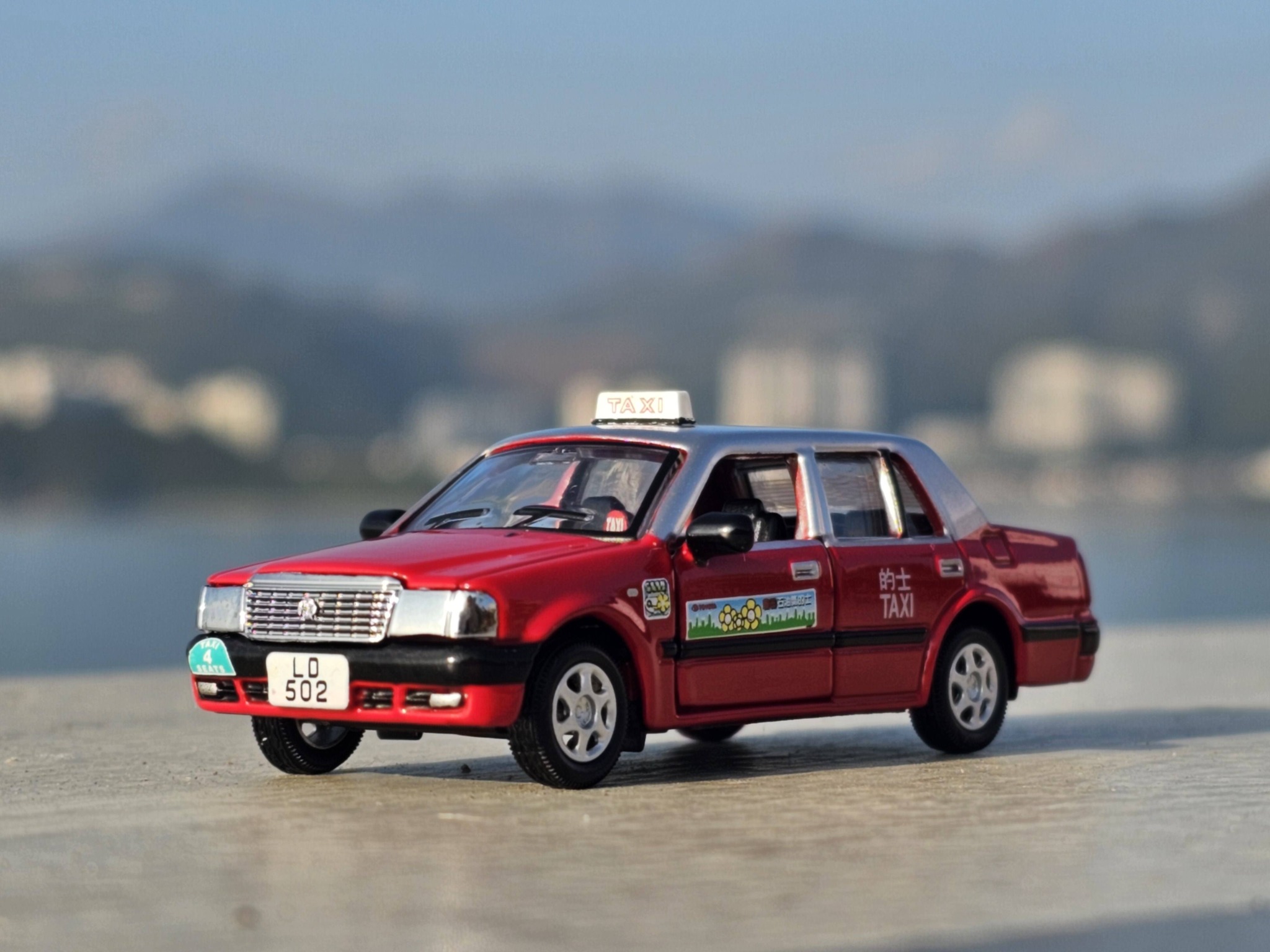 The iconic Hong Kong Taxi Toyota Crown Comfort