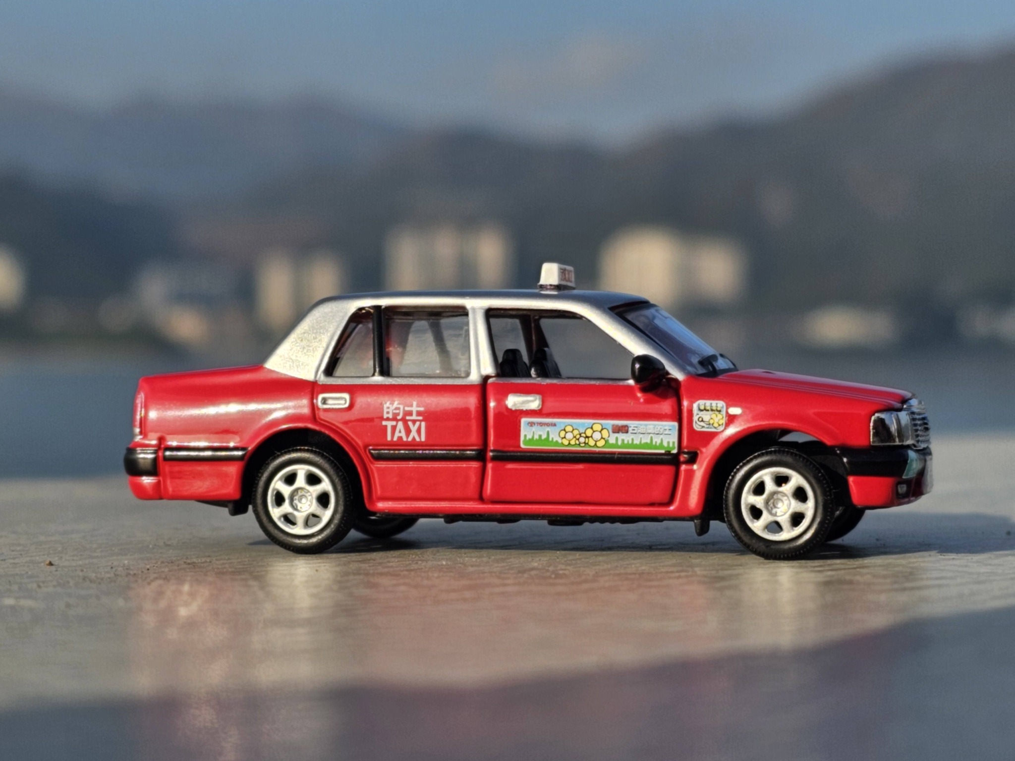 The iconic Hong Kong Taxi Toyota Crown Comfort