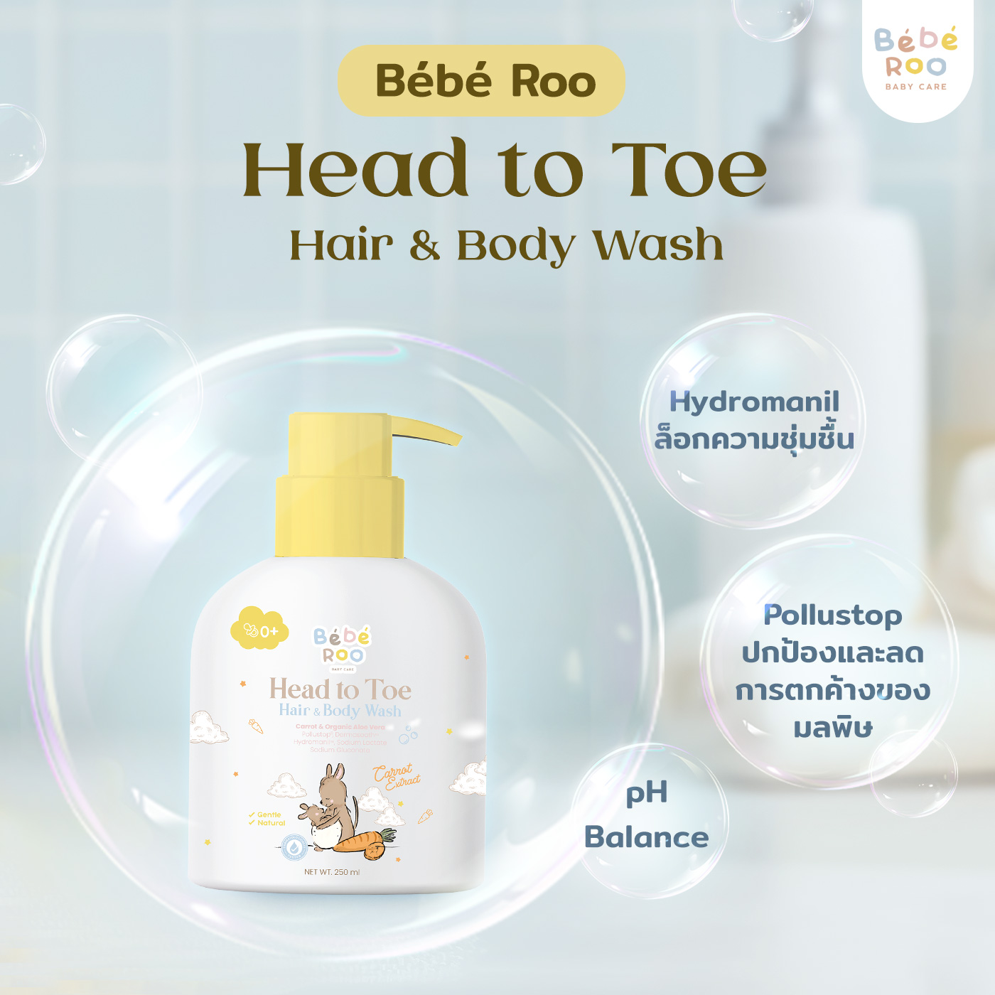 บ๊ายบายมลภาวะกวนผิวเจ้าตัวน้อย👋🏻... - Bébé Roo Baby Care | Facebook