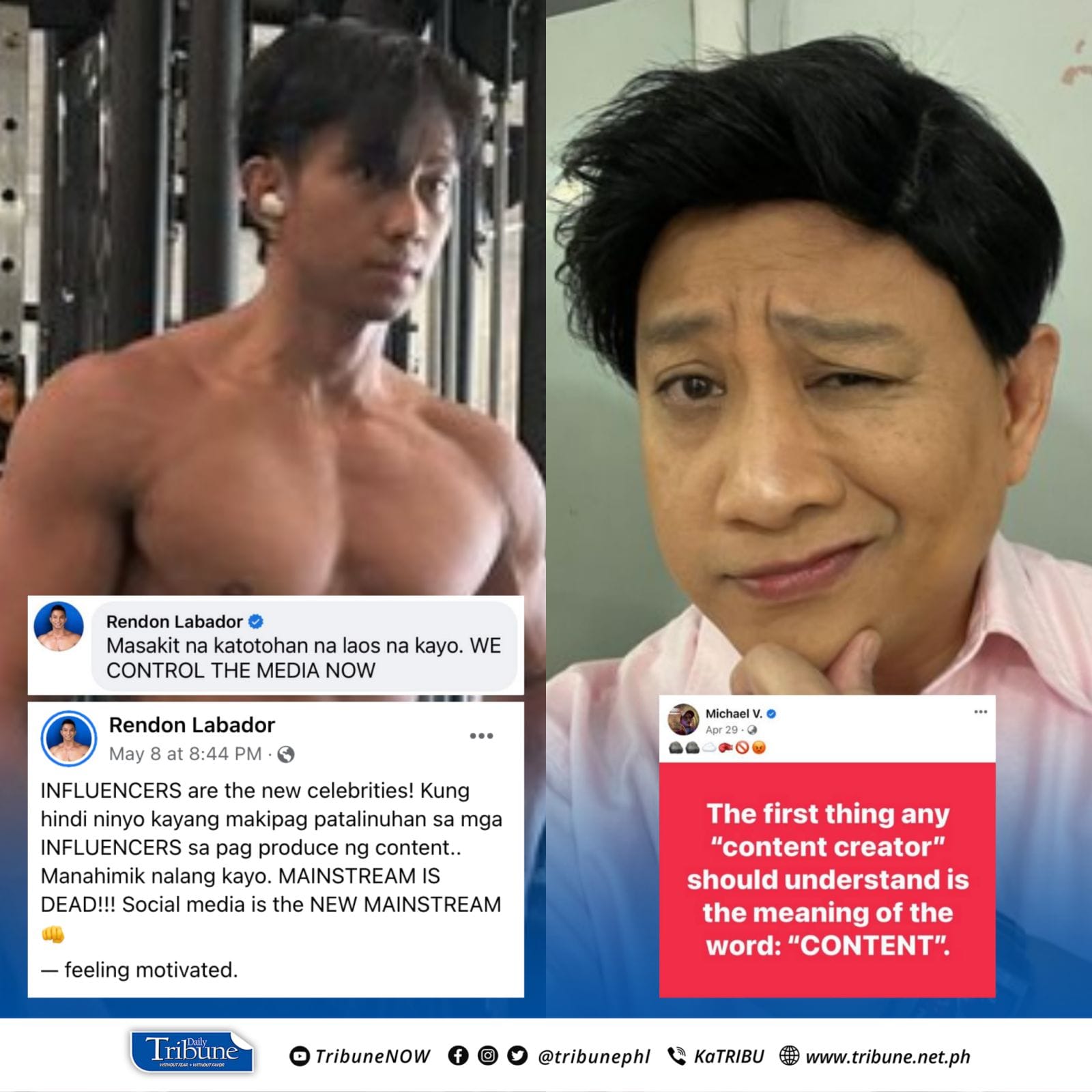Daily Tribune - Social media celebrity Rendon Labador... | Facebook