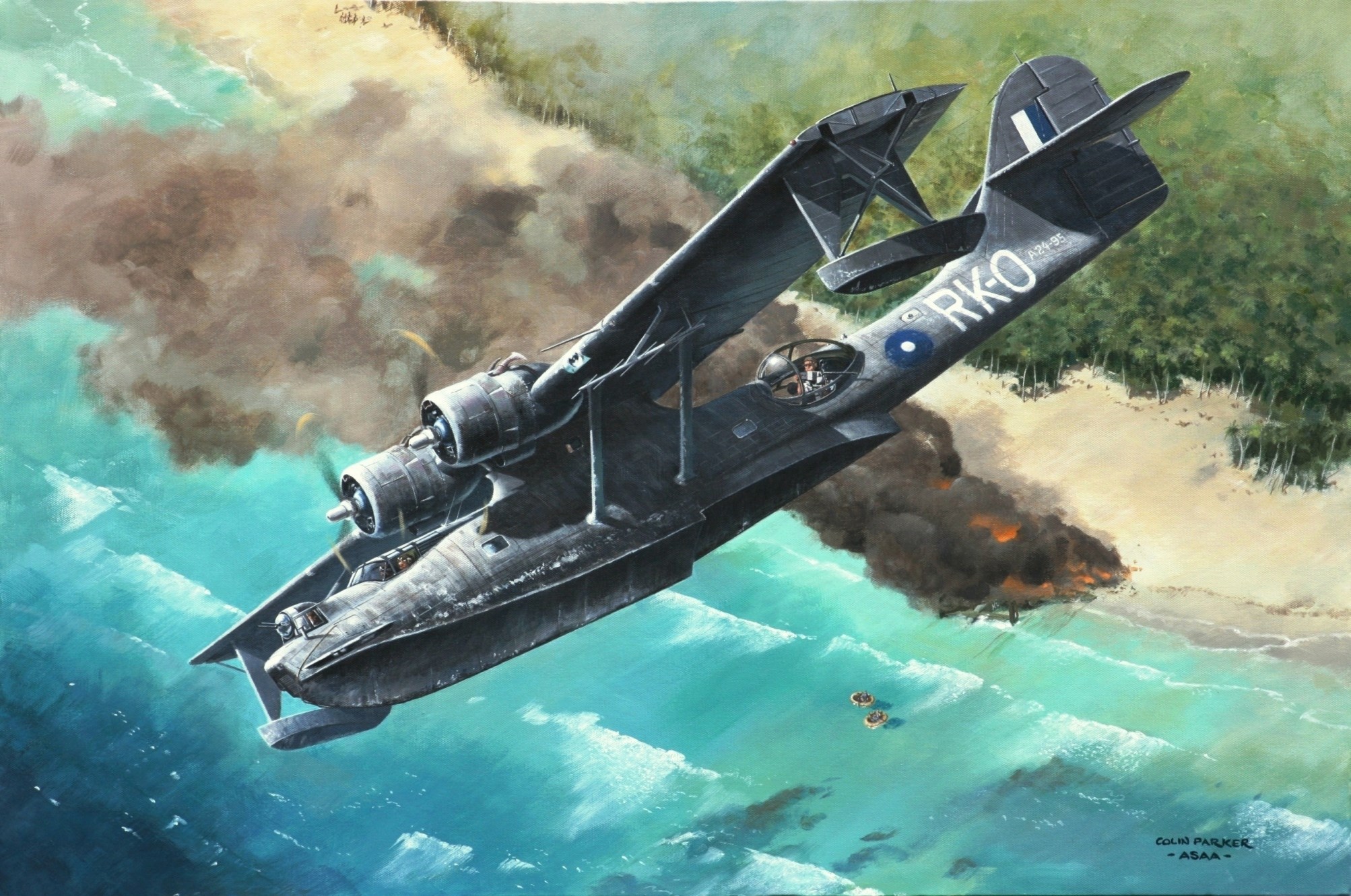 Colin - ‘ Black Cat to the Rescue ’ PBY-5A (M) Catalina A24-95/RK-O—42 ...