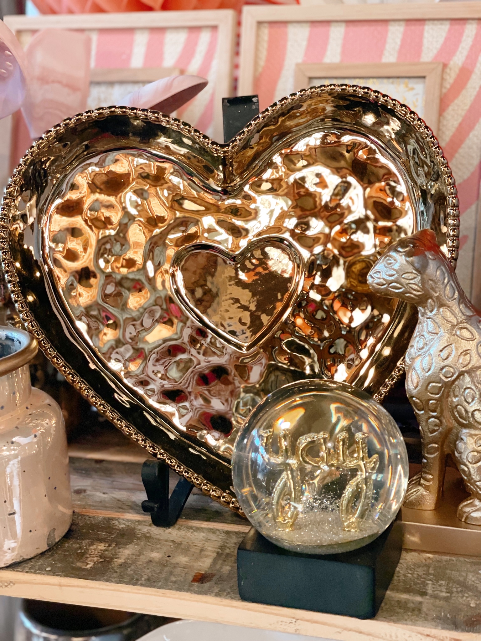 Human Made red heart ceramics tray