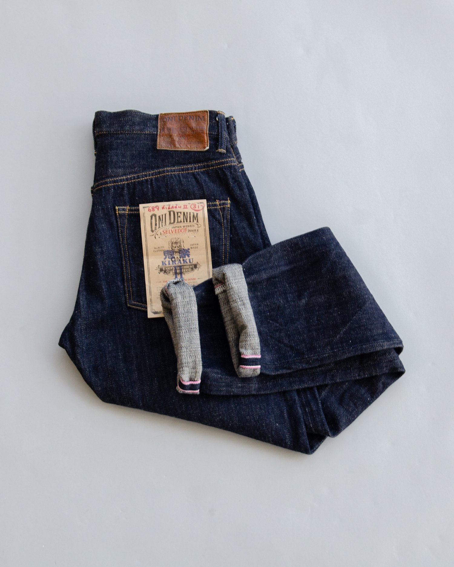 鬼デニム ONI-689 KIRAKU-II ブラック 29 日本製 222-KIRAKU Super 
