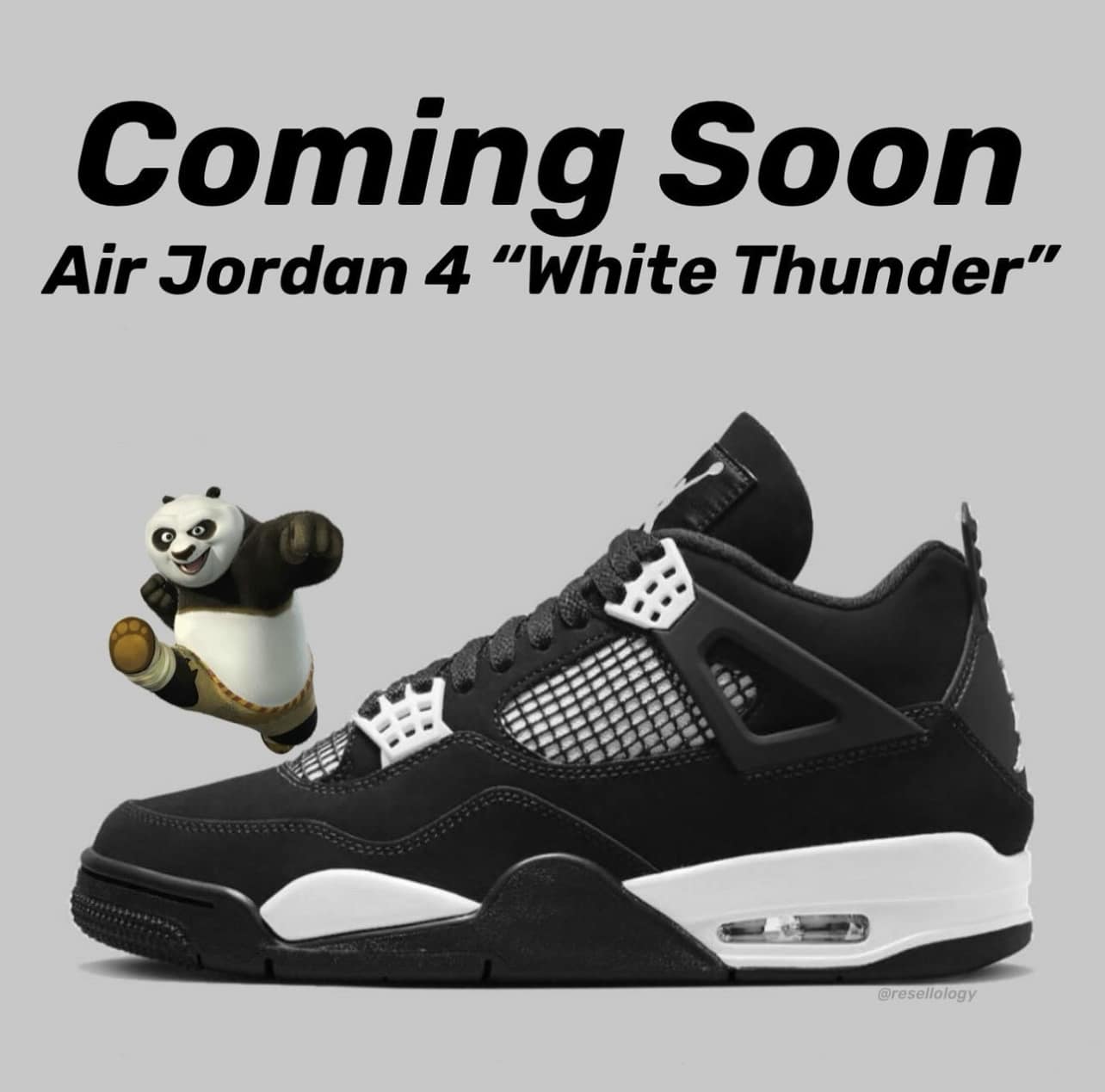 Early look of the Air Jordan 4 'White Thunder' 👀 Are you picking