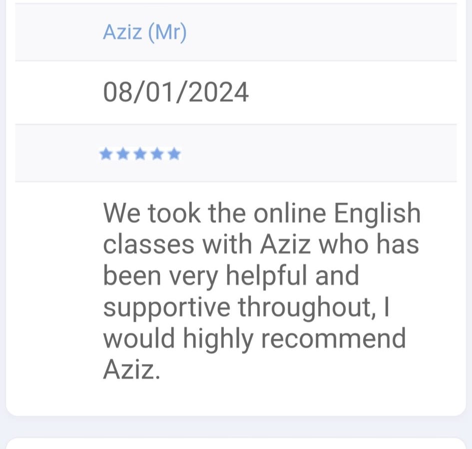 Aziz Khan GCSE English Tutor