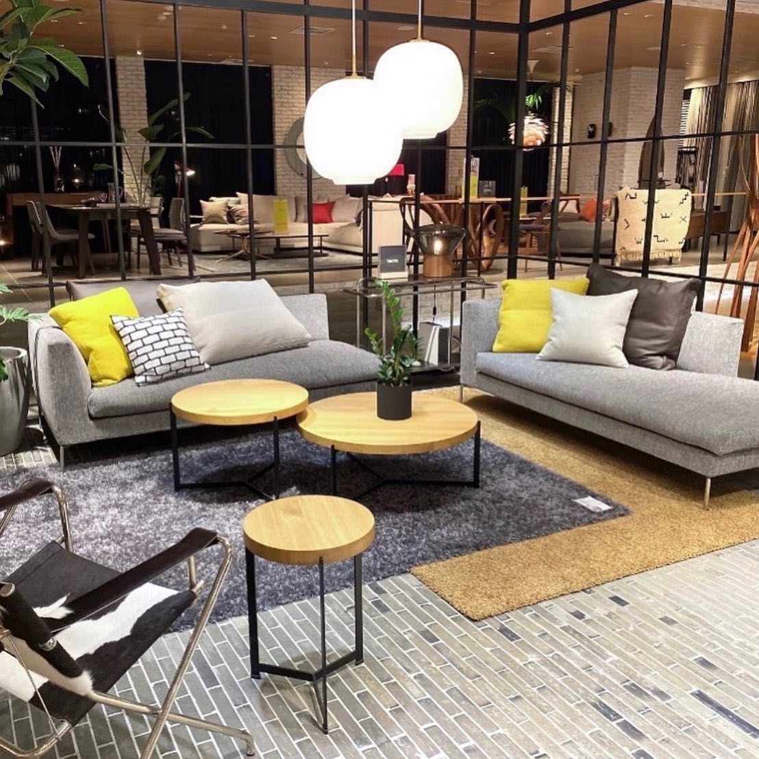 dk3 - Our PLATEAU coffee tables seen at retailer ACTUS in Tokyo