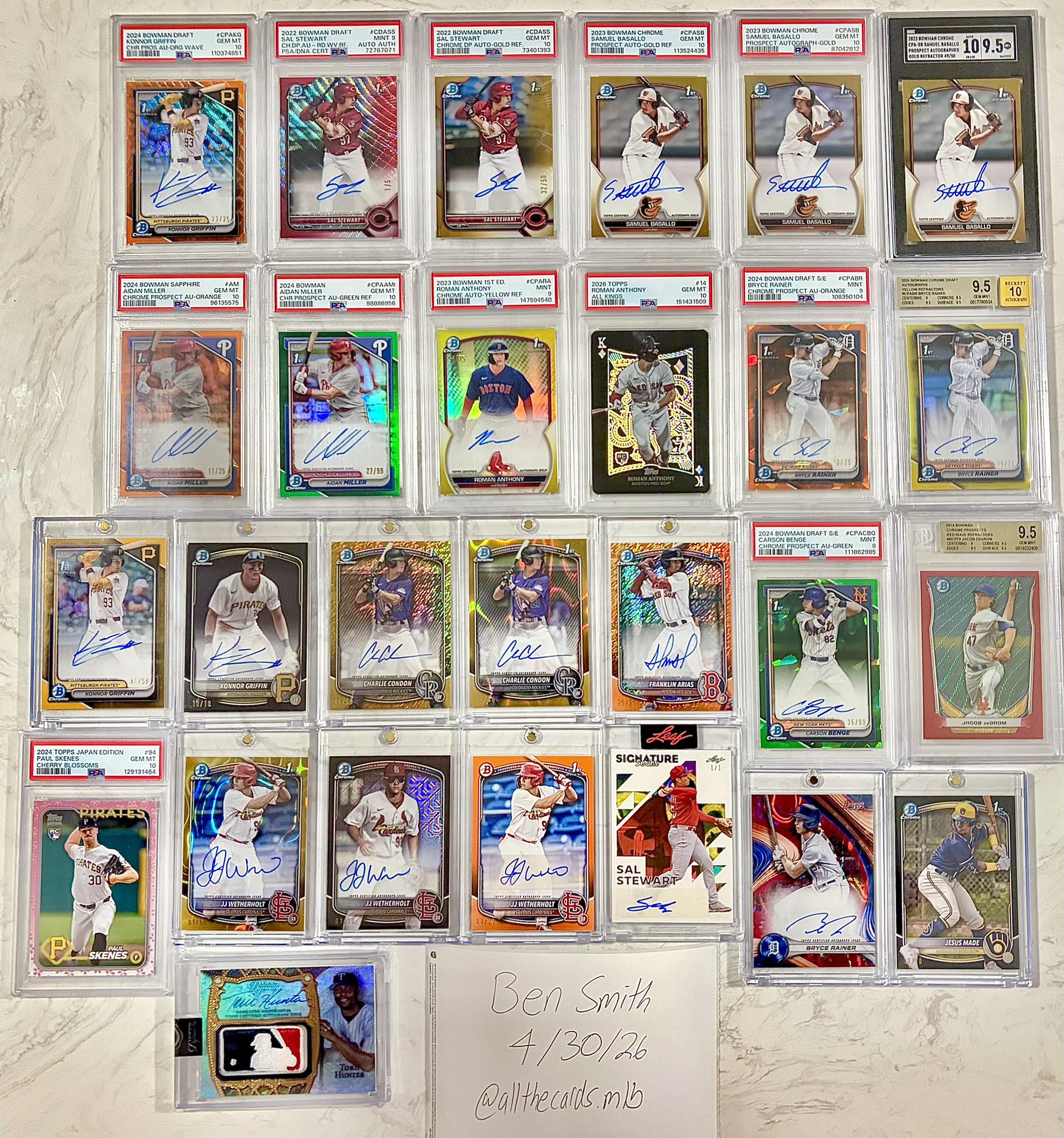 FOR SALE!!! Konnor Orange Wave Auto /25 PSA 10: $15k OBO Sal 