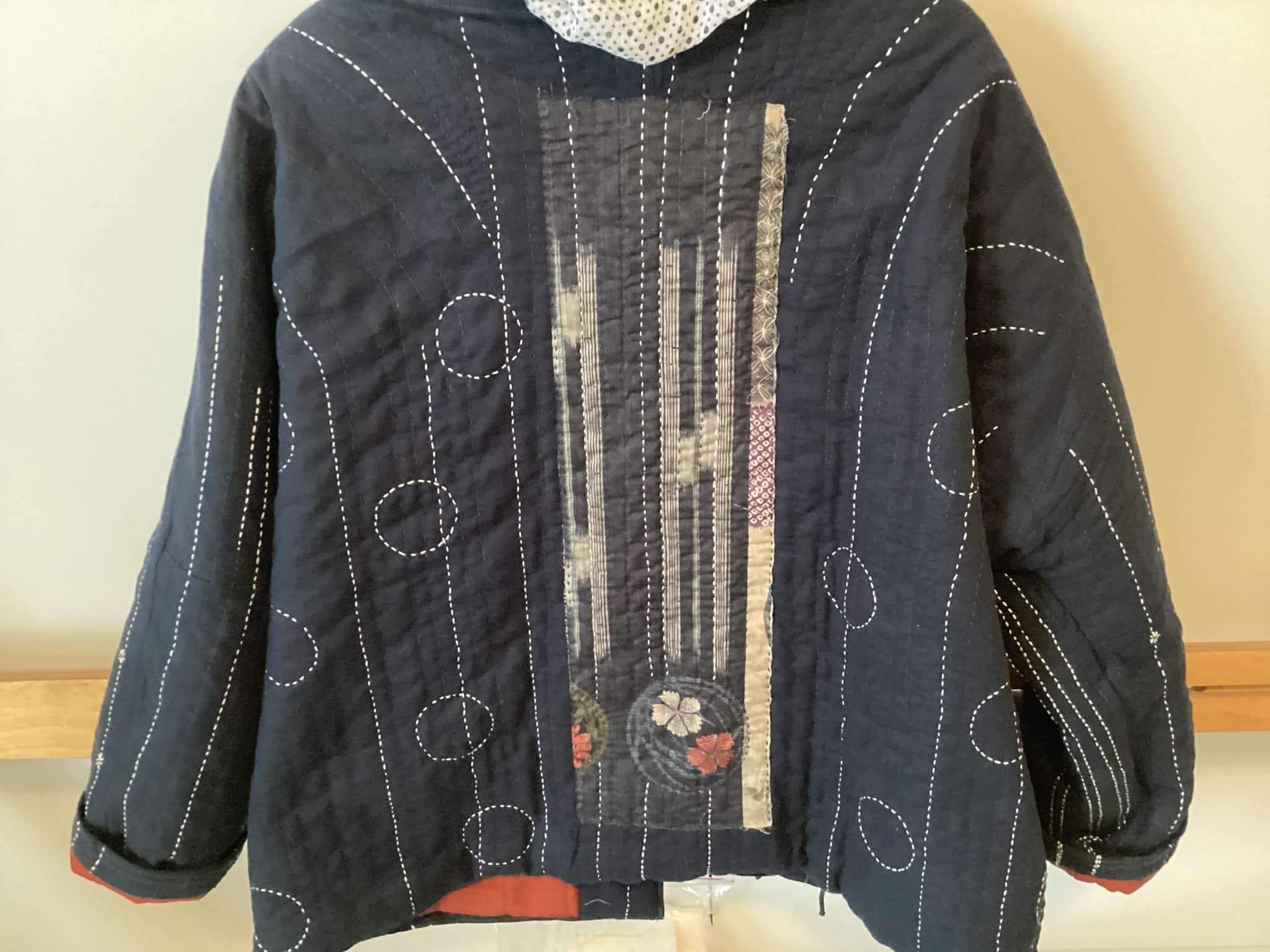 This oversized chore coat was a fun sashiko/embroidery project