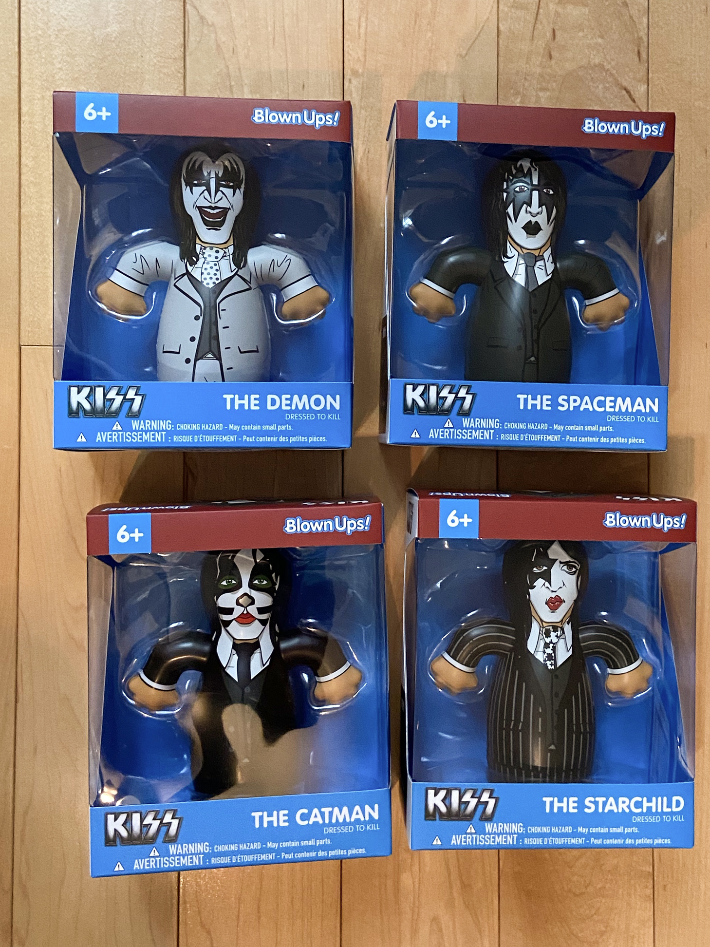 Kiss action figures for sale, $1.25 each