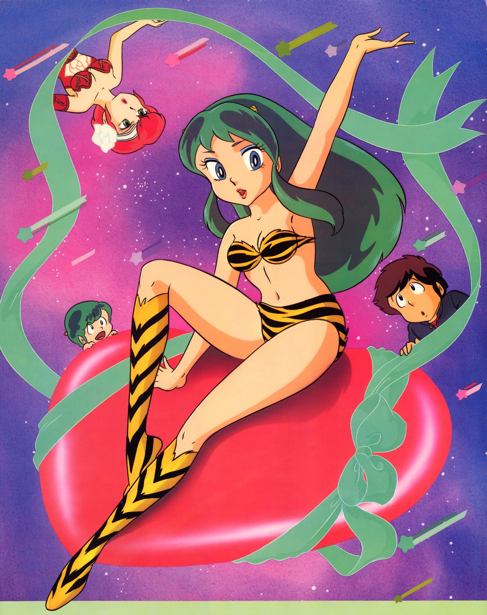 Urusei Yatsura 1983 calendar illustrations by Akemi Takada