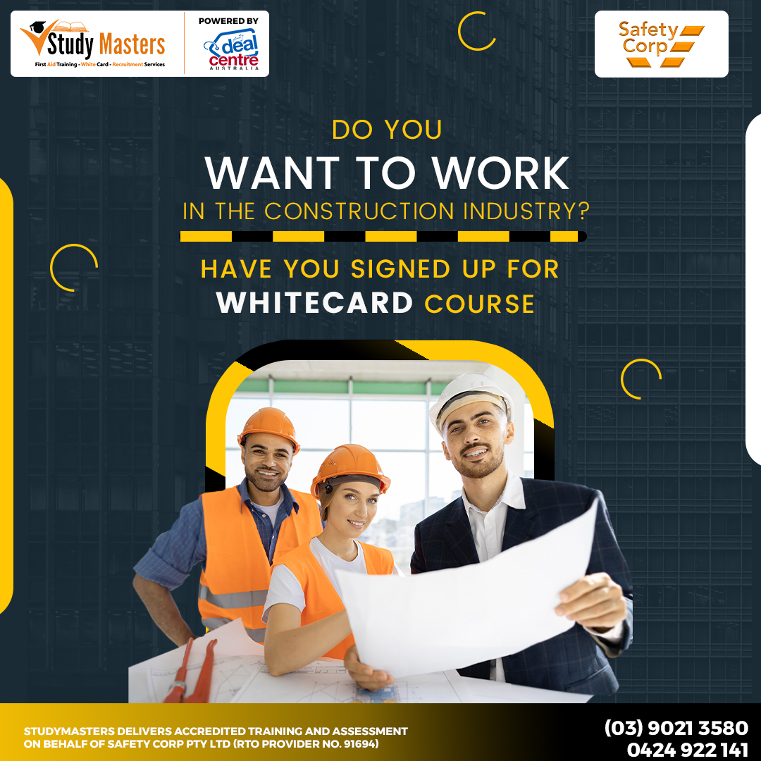 Study Masters - White Card course (CPCCWHS1001: Prepare to...