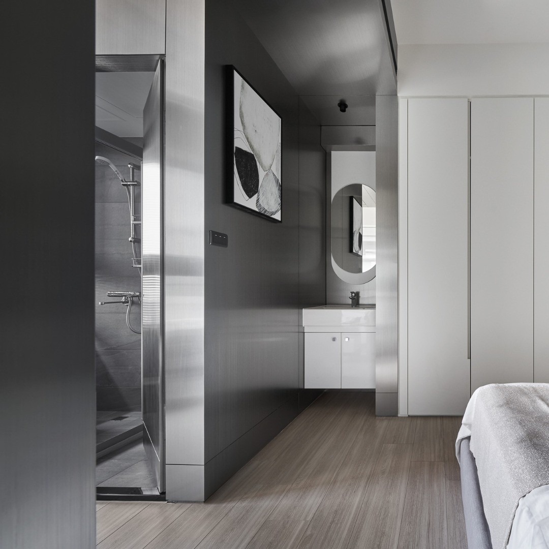 Wilsonart - An interior space adorned with abundant metallic brushed ...