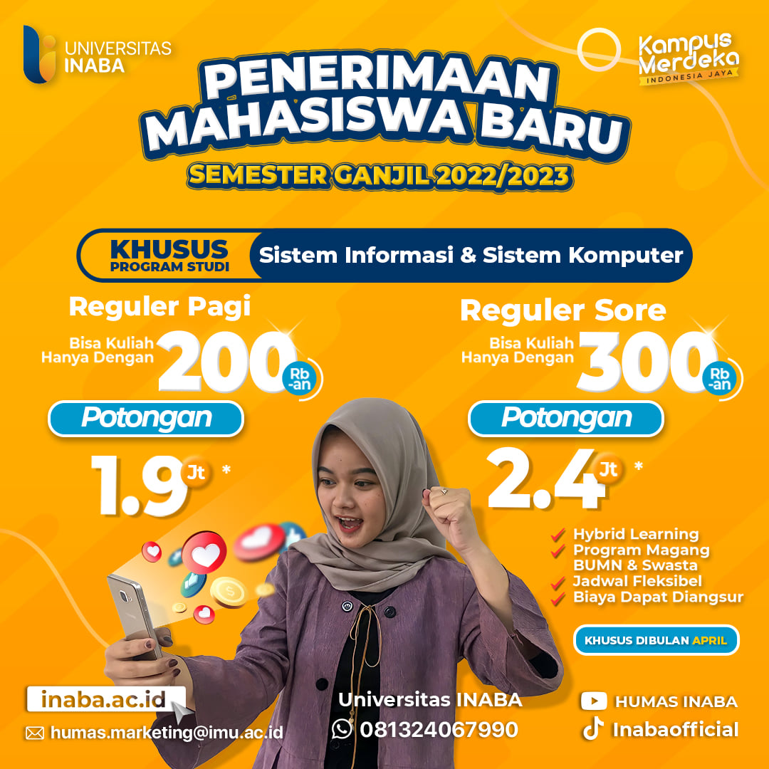 [PENERIMAAN MAHASISWA BARU]... - Universitas INABA | Facebook
