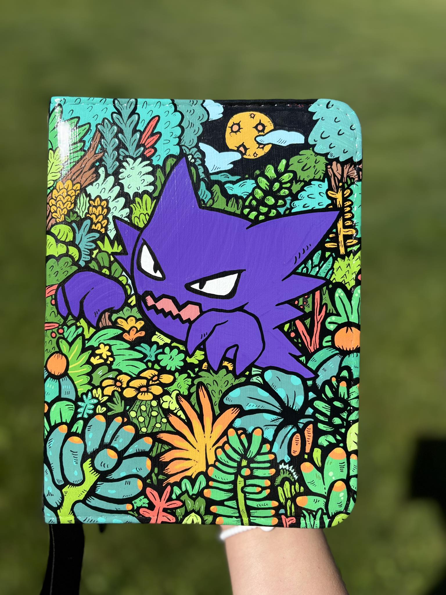 pokemon card binder gengar After unzipping the binder Gengar Pokemon card binder DIY
