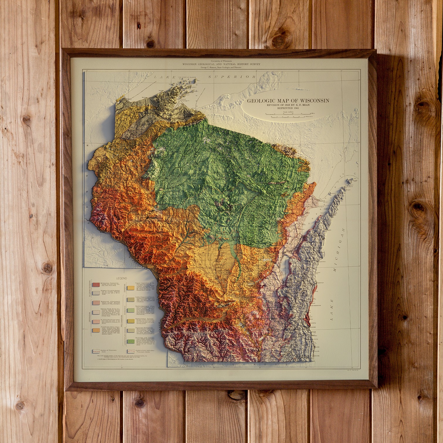 Muir Way Maps - Our 1965 Wisconsin Geological Map...