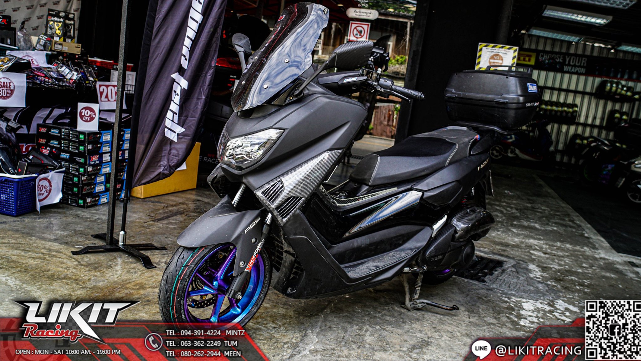 #YSS #IRC #ล้อทำสี ล้อทำสี Nmax เก่ายังมีนะครับ ใส่พร้อมโช๊คและยาง จ๊วด ...