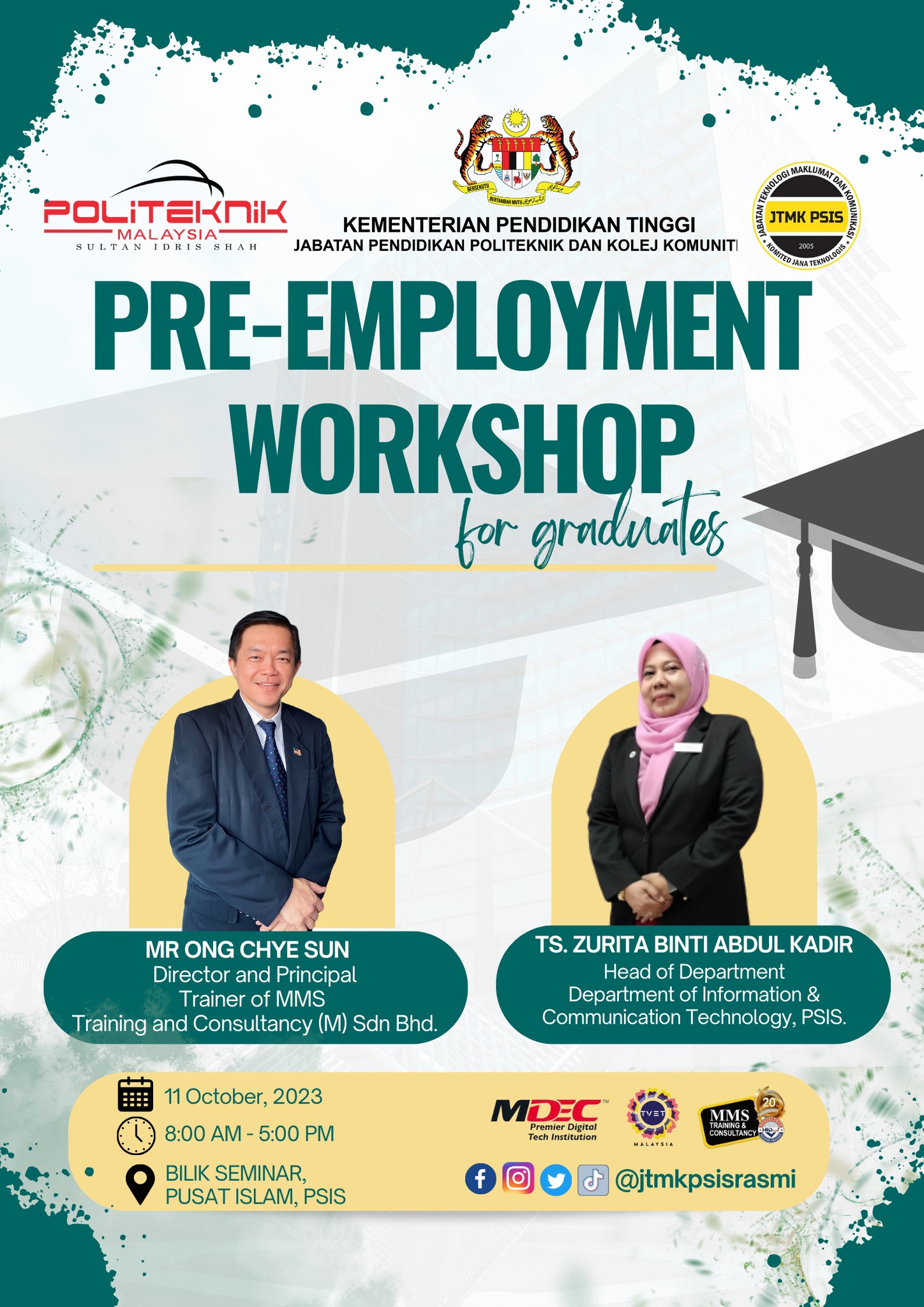 JTMK PSIS - Pre Employment Workshop for Graduates Session...