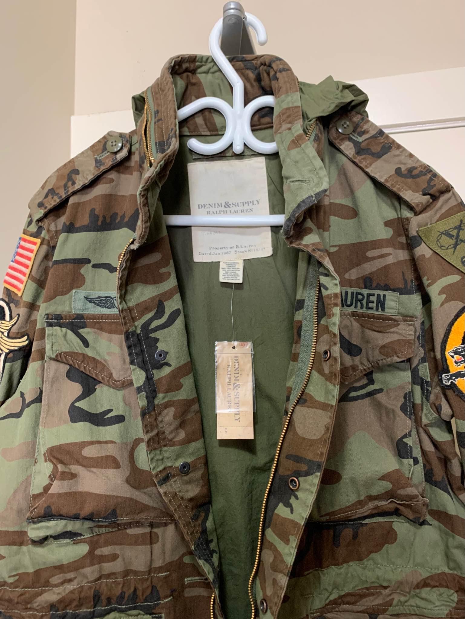 Ralph Lauren Denim Supply Military Jacket CAMO - Coats & Jackets 