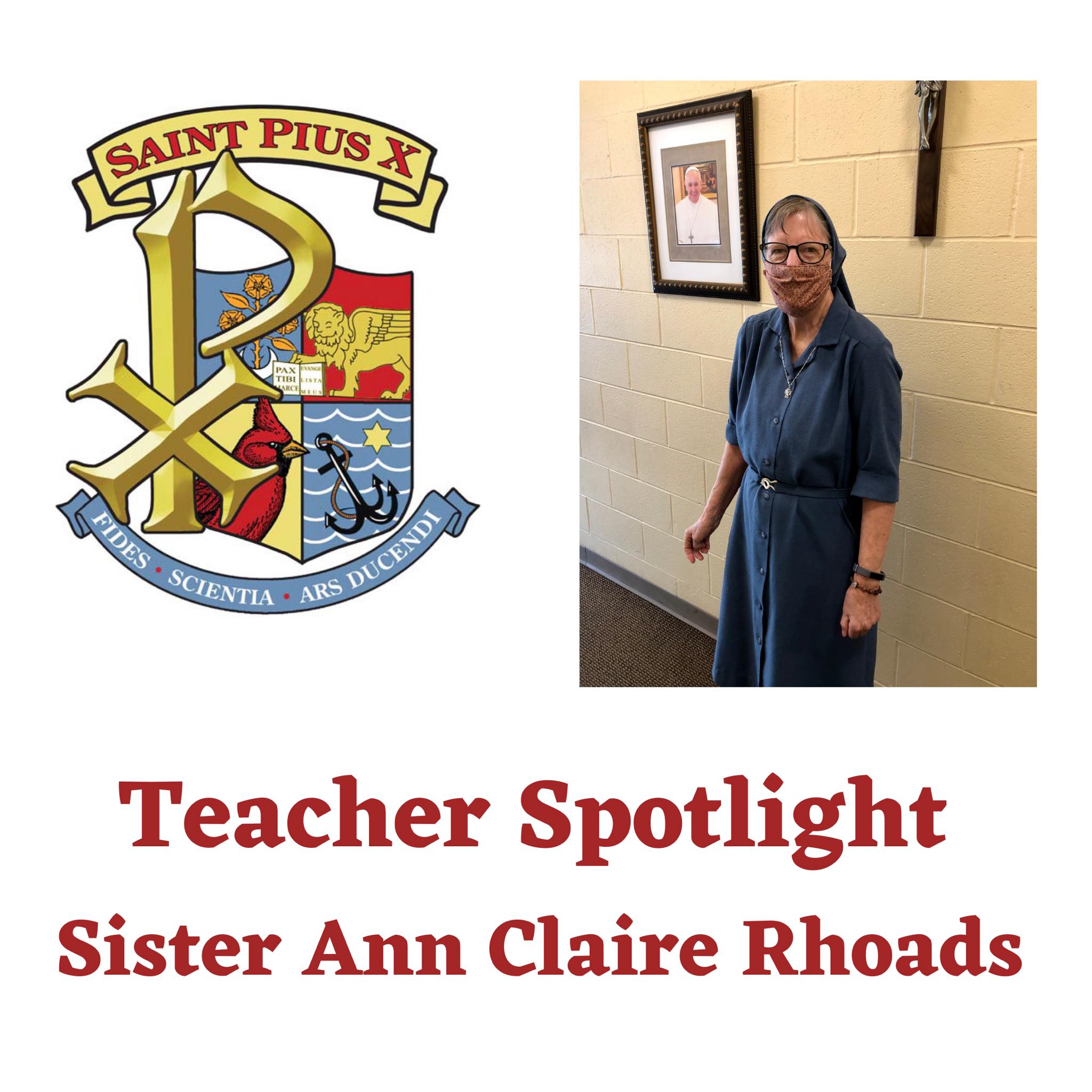 SPX - Sister Ann Claire Rhoads is from Baltimore, MD. She earned a ...