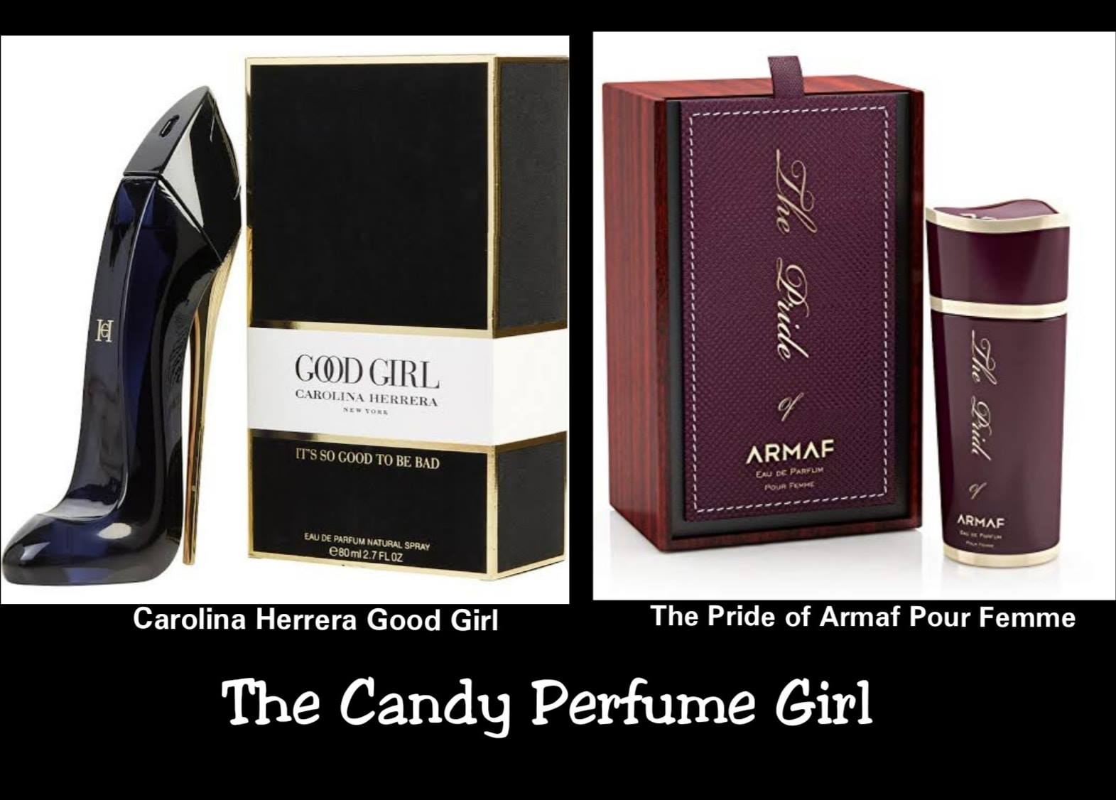 ⬛ The Pride of Armaf for her #Dupe_Alert Look what I have found everyone 😊. A dupe for 'Carolina Herrera Good Girl' Perfume and it's none other than 'The Pride Of Armaf