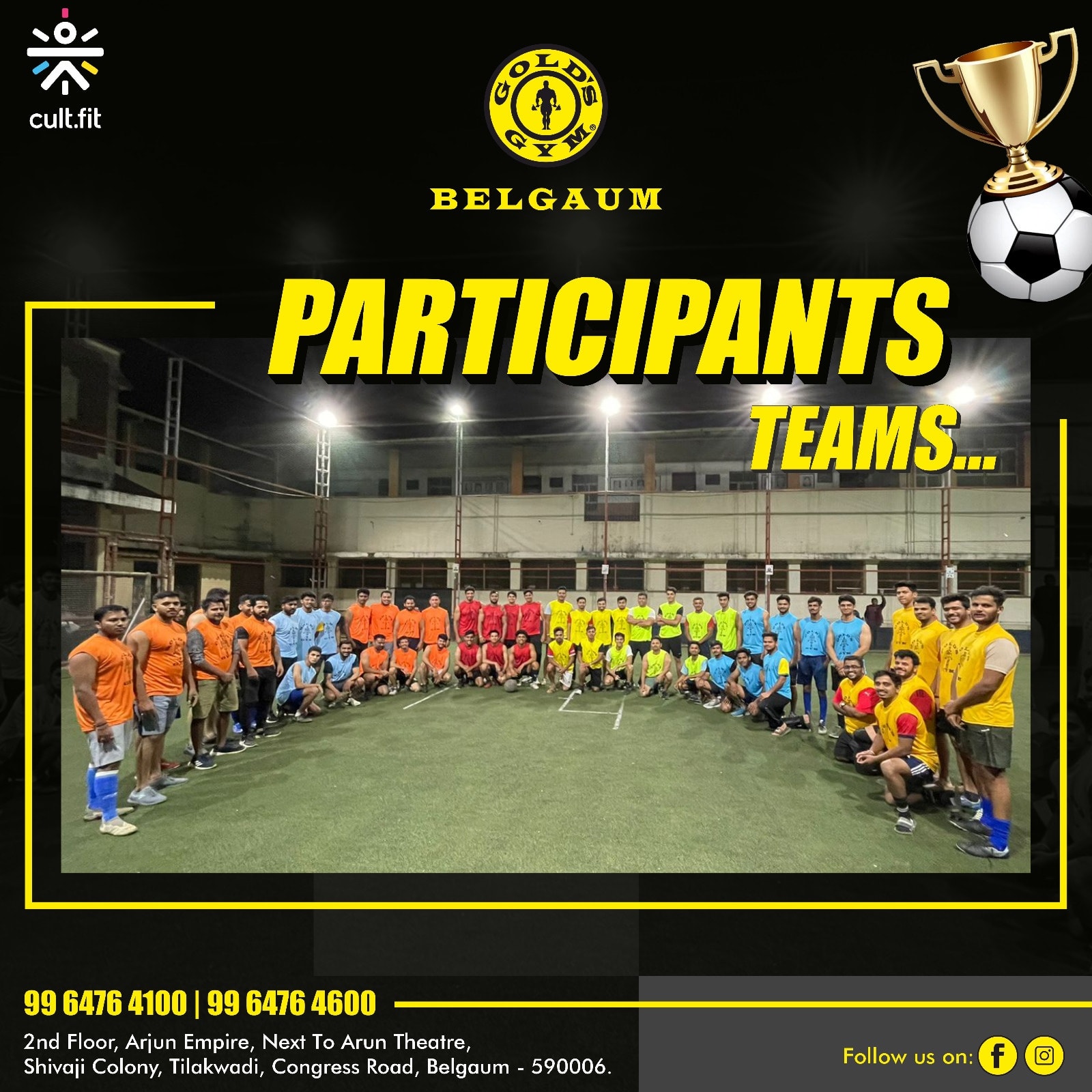 Congratulations to the... Gold's Gym Belgaum Tilakwadi Facebook