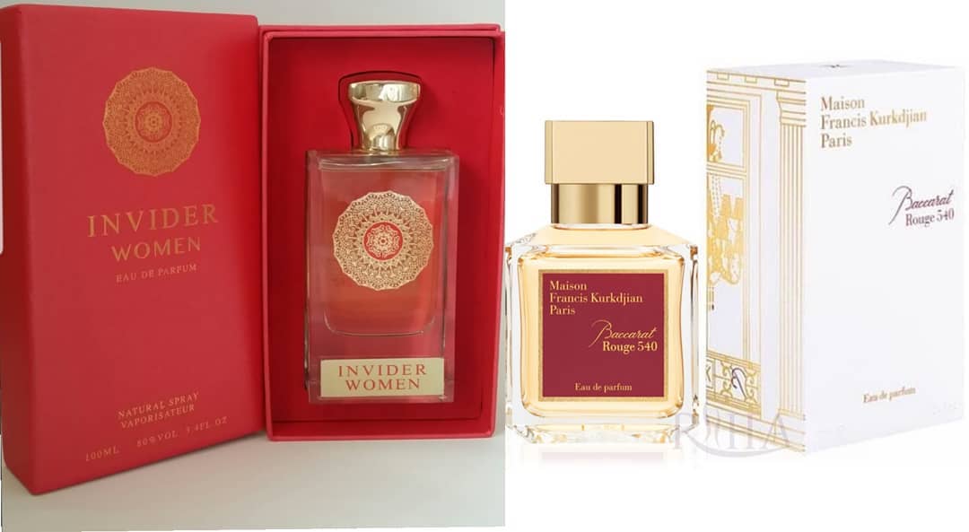 Rozana Perfume العطر وبديله عطر Invider Woman بديل مثالي وحرفي ل عطر بكارات روج 540 وهو أحد العطور الحصرية ل باريس جالاري عطر Rouge 540 Baccarat هو ثمرة الشراكة بين Maison Baccarat