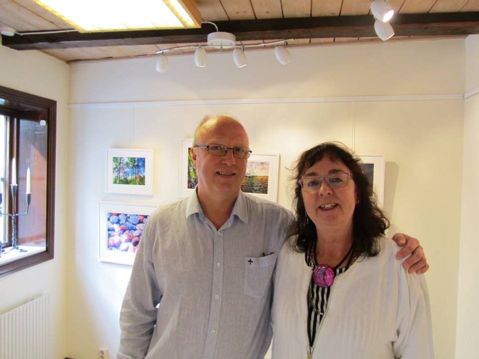 Hedvig Fotograf Gunnar Sjödin och galleristen Gunilla 