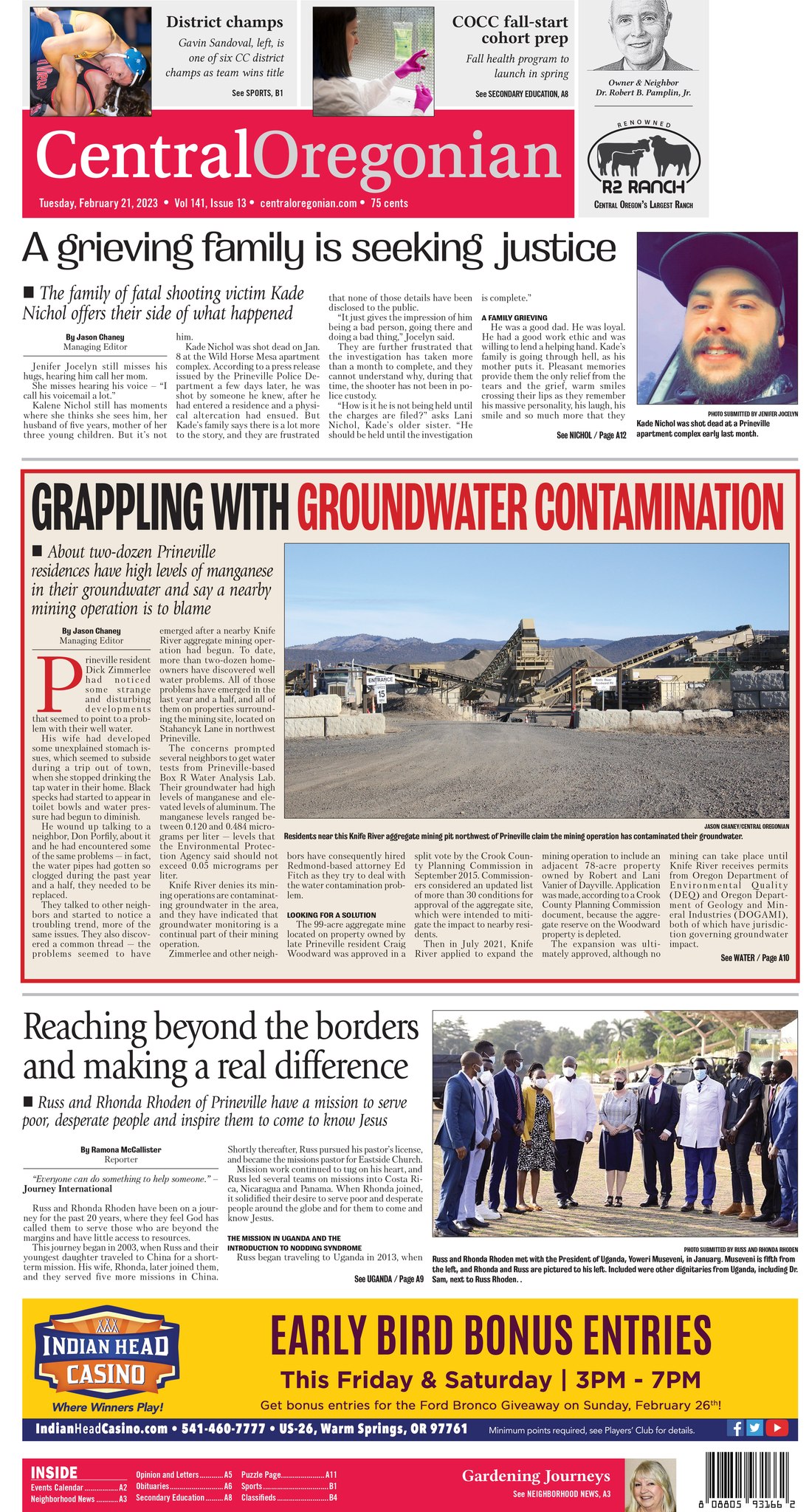 Central Oregonian - Here is a sneak peek at the front page of this week ...