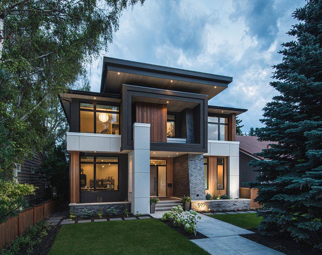 Maddy - ️ Modern House Exterior Design 😍 Rate out of 1 to... | Facebook