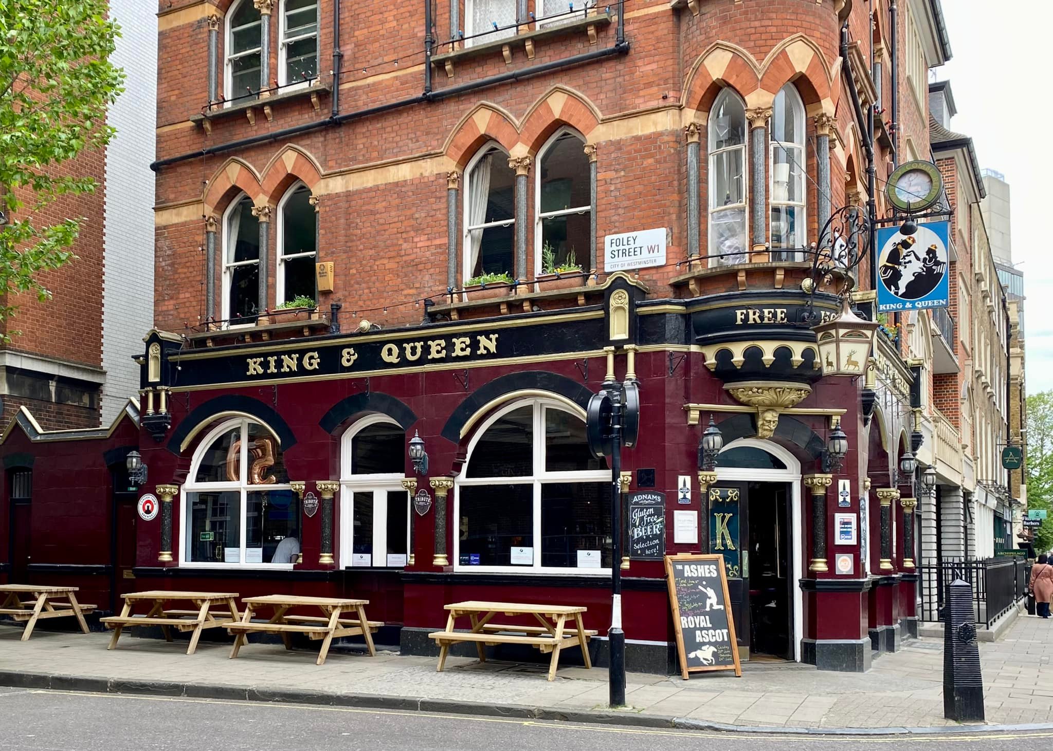 London Pubs | At the King and Queen, 1 Foley St, London W1W 6DL | Facebook