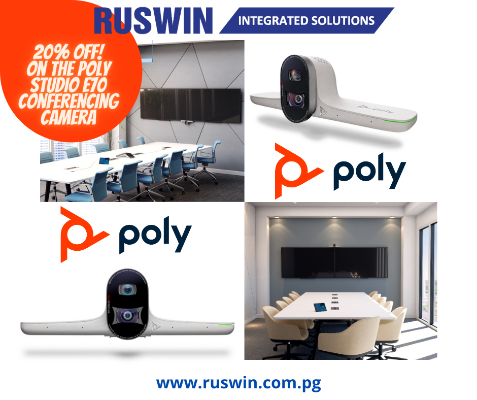 The Poly Studio E70... - Ruswin Integrated Solutions | Facebook
