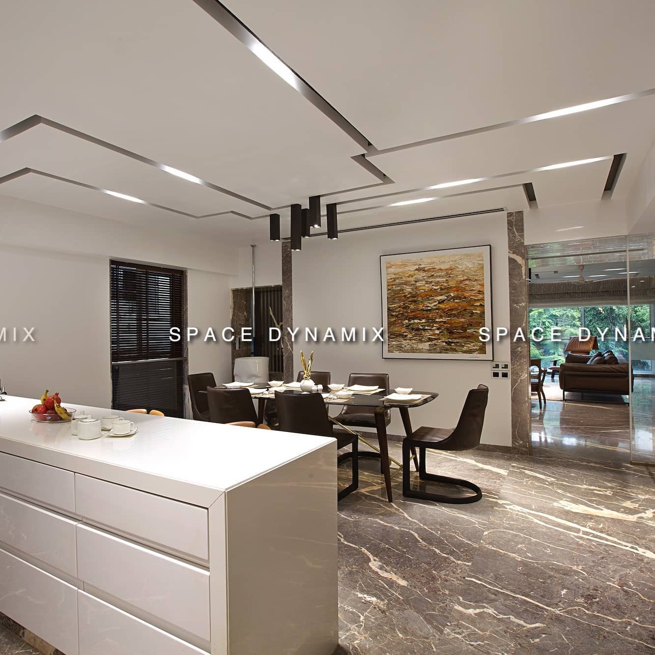 Space Dynamix - (swipe left) With this unique ceiling...
