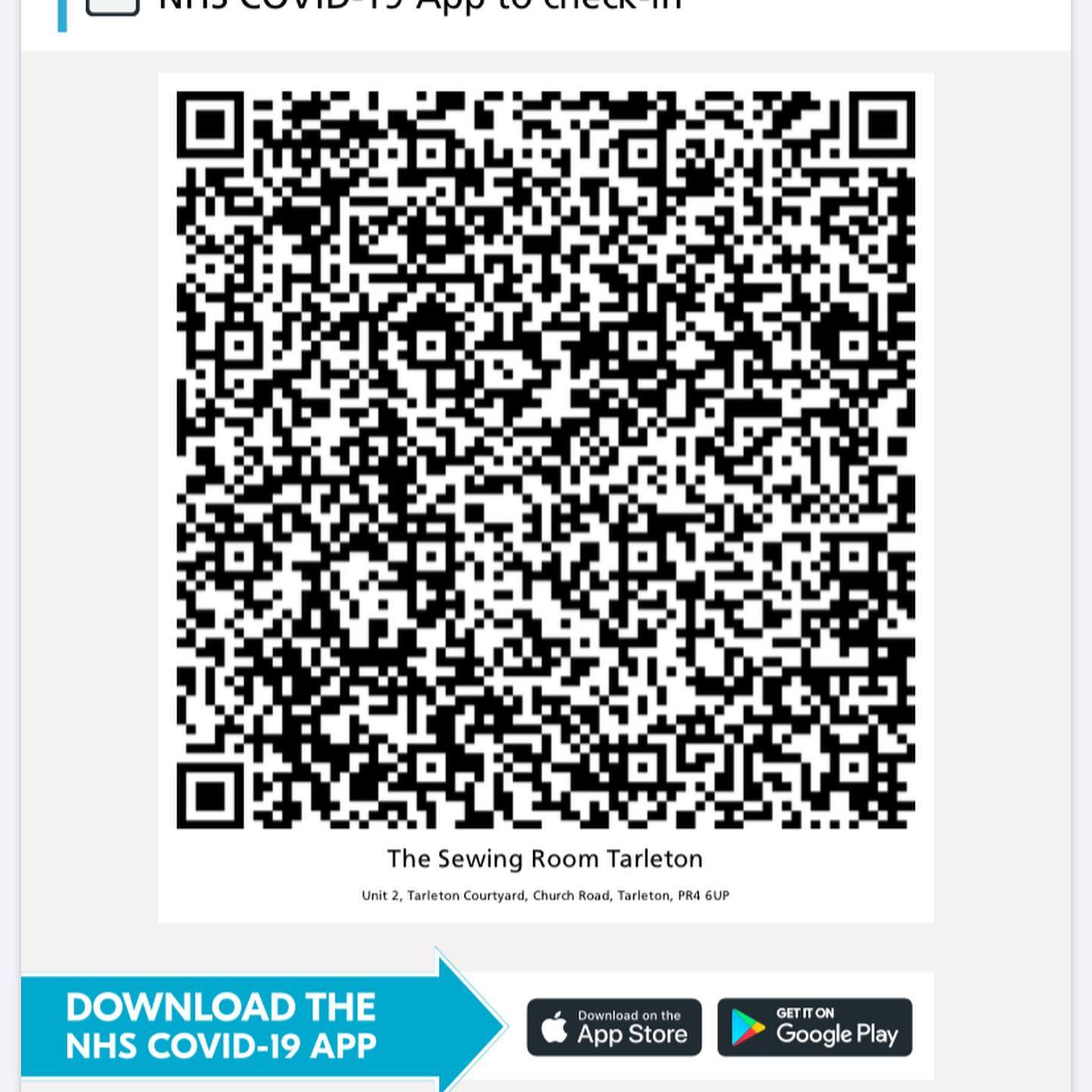 The Sewing Room - Download the NHS App and scan in the QR... | Facebook