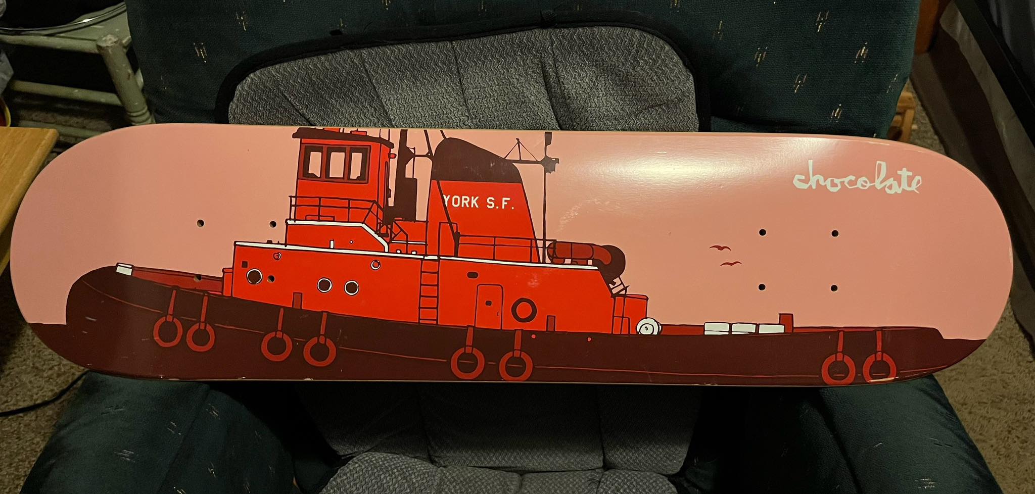 What is the value of a vintage Chocolate York skateboard?