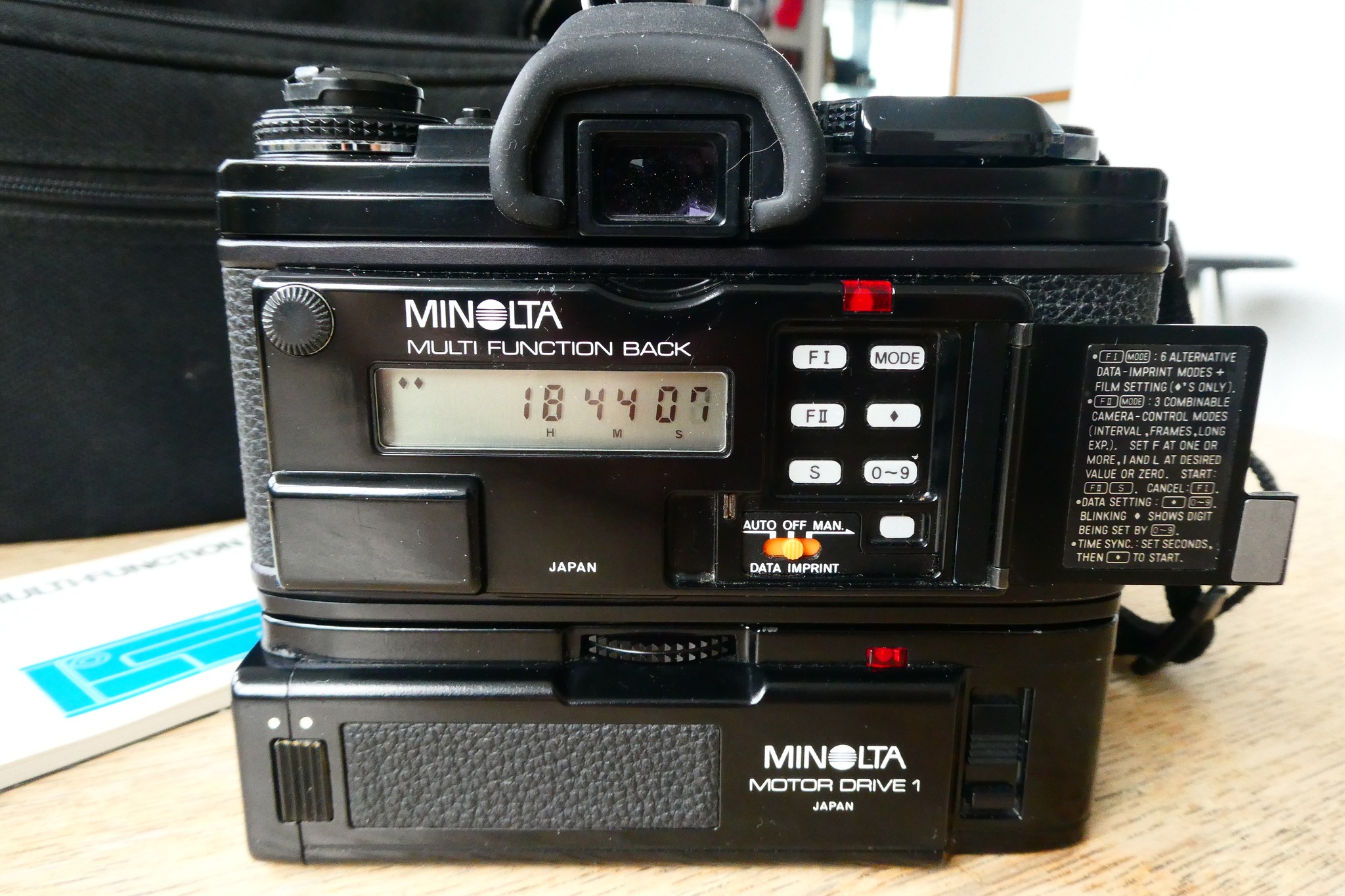 Minolta X-700 本体 Quartz Data Back 1 Minolta X-700 multifunction