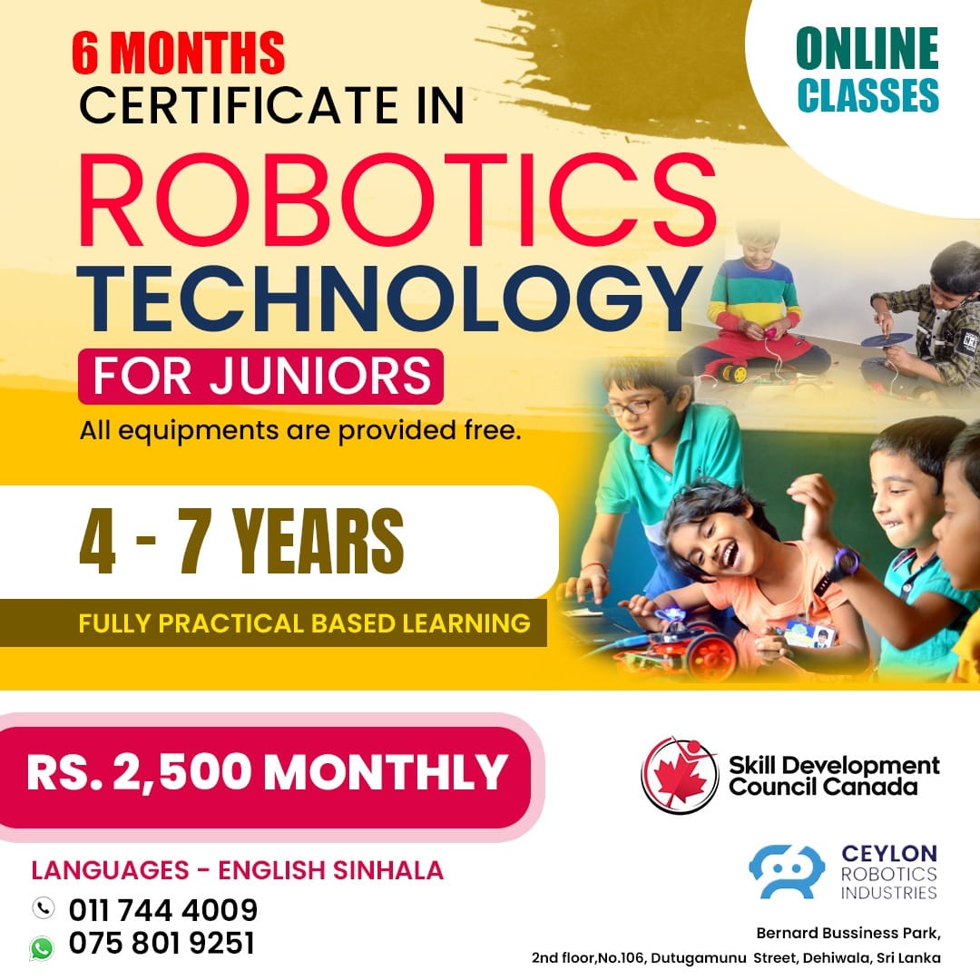Ceylon Robotics Industries Private Limited - Welcome to the Certificate ...