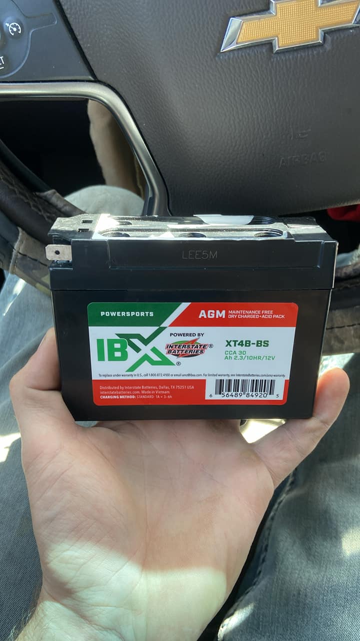 Yuasa battery for Kawasaki Ninja 650