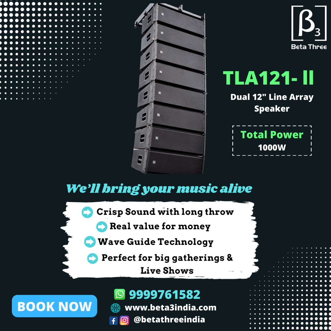 Beta - The Beta Three® TLA-121- ll is a Dual 12" 2-way Line Array ...