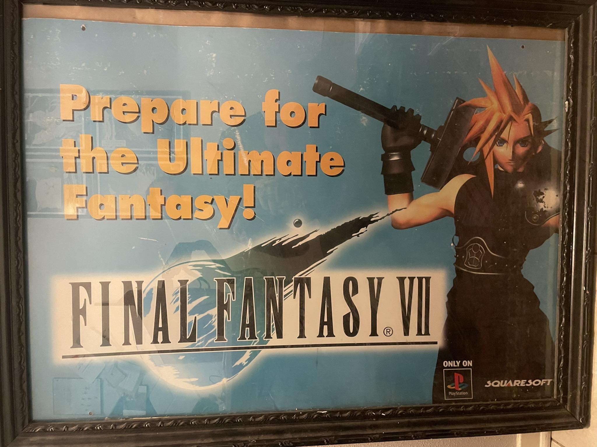 What is the value of a rare Final Fantasy 7 poster?