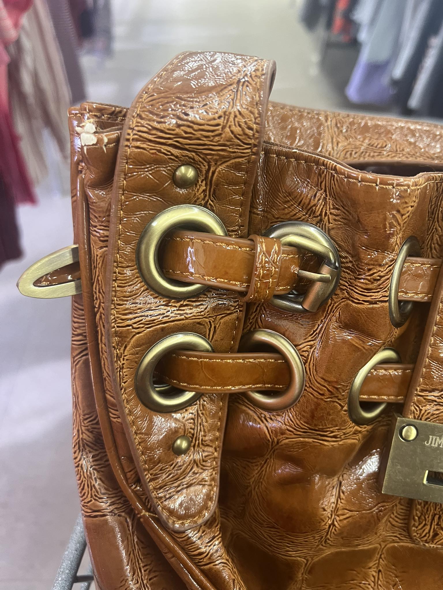 Authenticating a designer handbag purchase