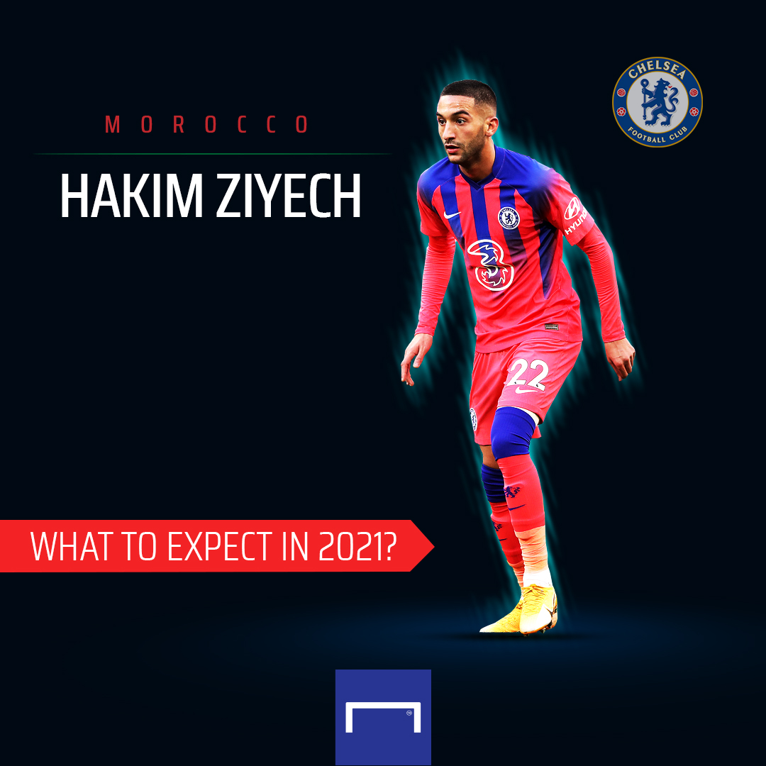 Hakim Ziyech on the front of Vogue Magazine.
