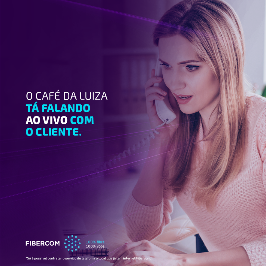 Fibercom - A cafeteria dela tava sempre nas redes sociais,...