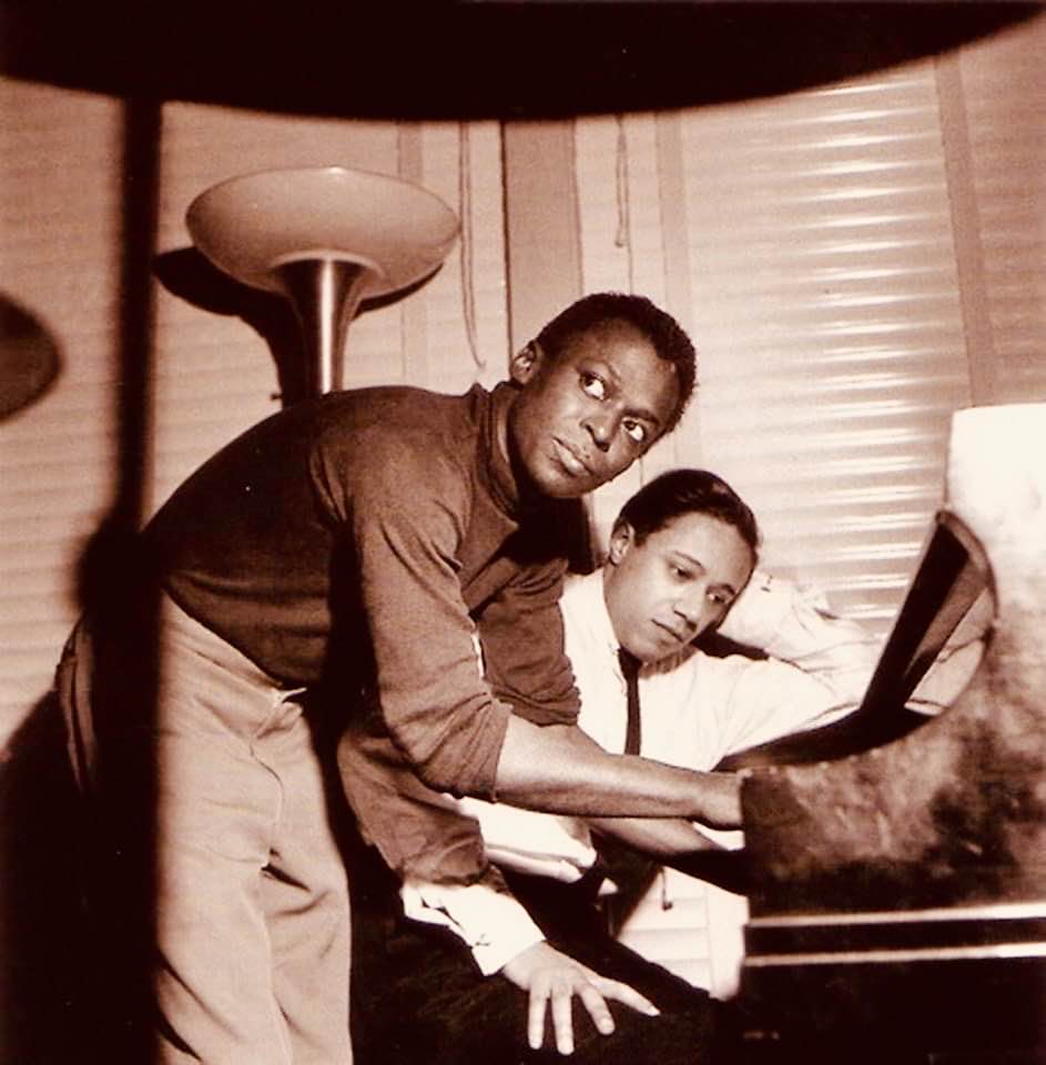 Clifford Brown, Horace Silver and Miles Davis at the Van Gelder