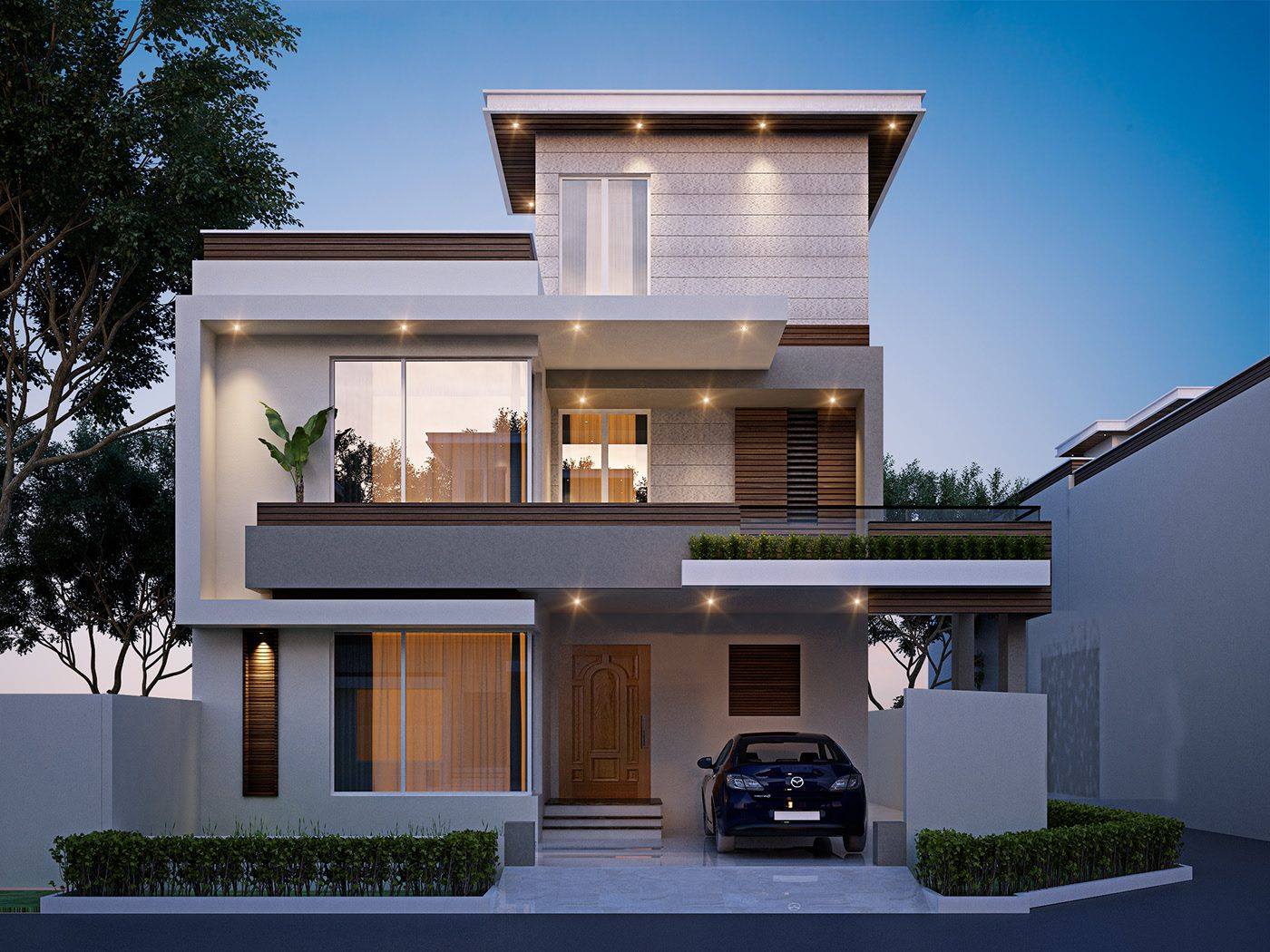 Maddy - ️ Modern House Exterior Design 😍 Rate out of 1 to... | Facebook