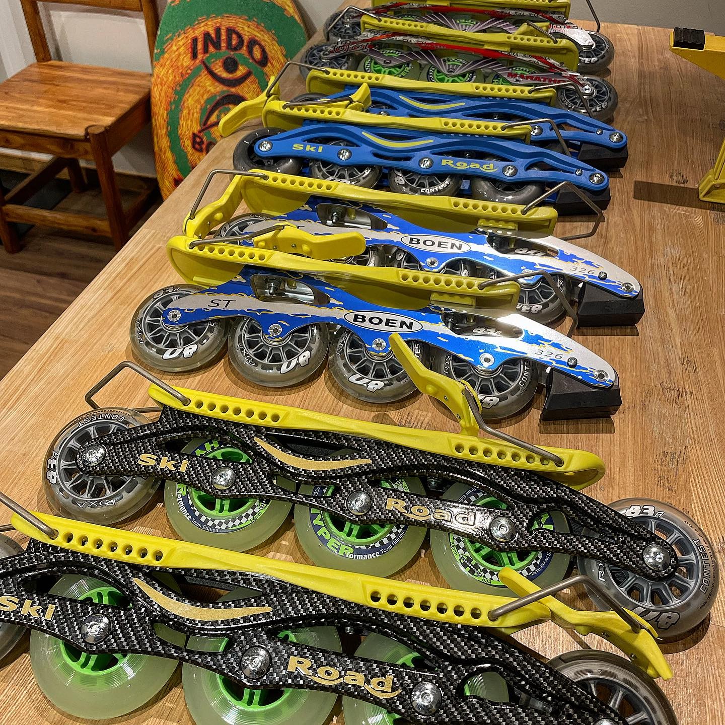 スキー×ローラースケート🎿🛼 ”SkiRoad”がショップにやってきました
