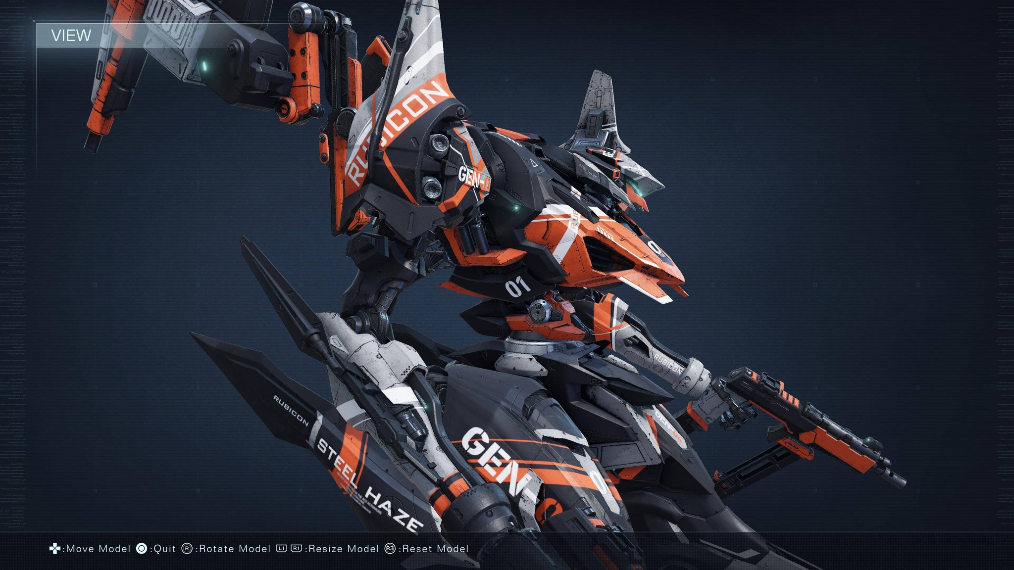 Armored Core custom design inspired by military aircraft