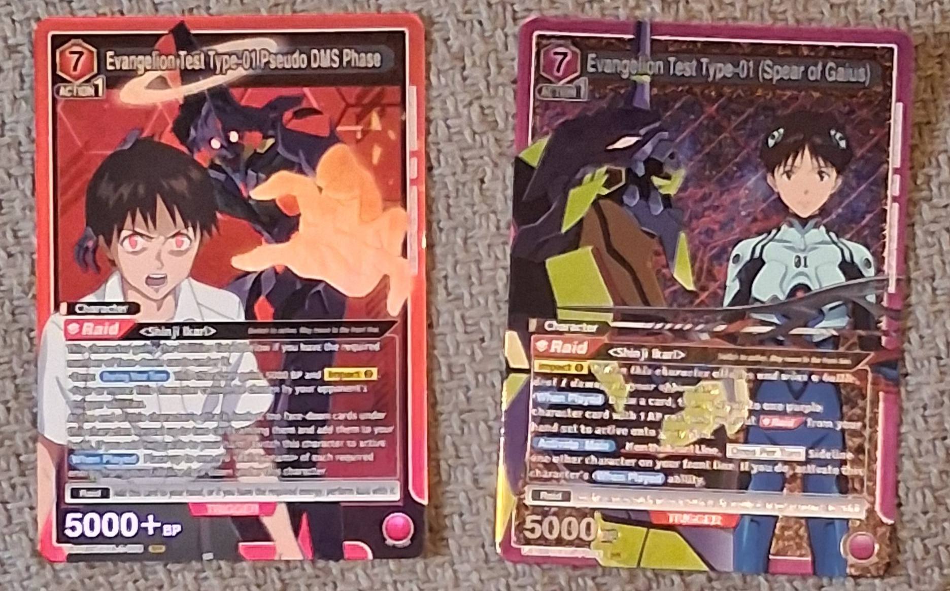 Pulled first foil Action Point card from Union Arena Evangelion set