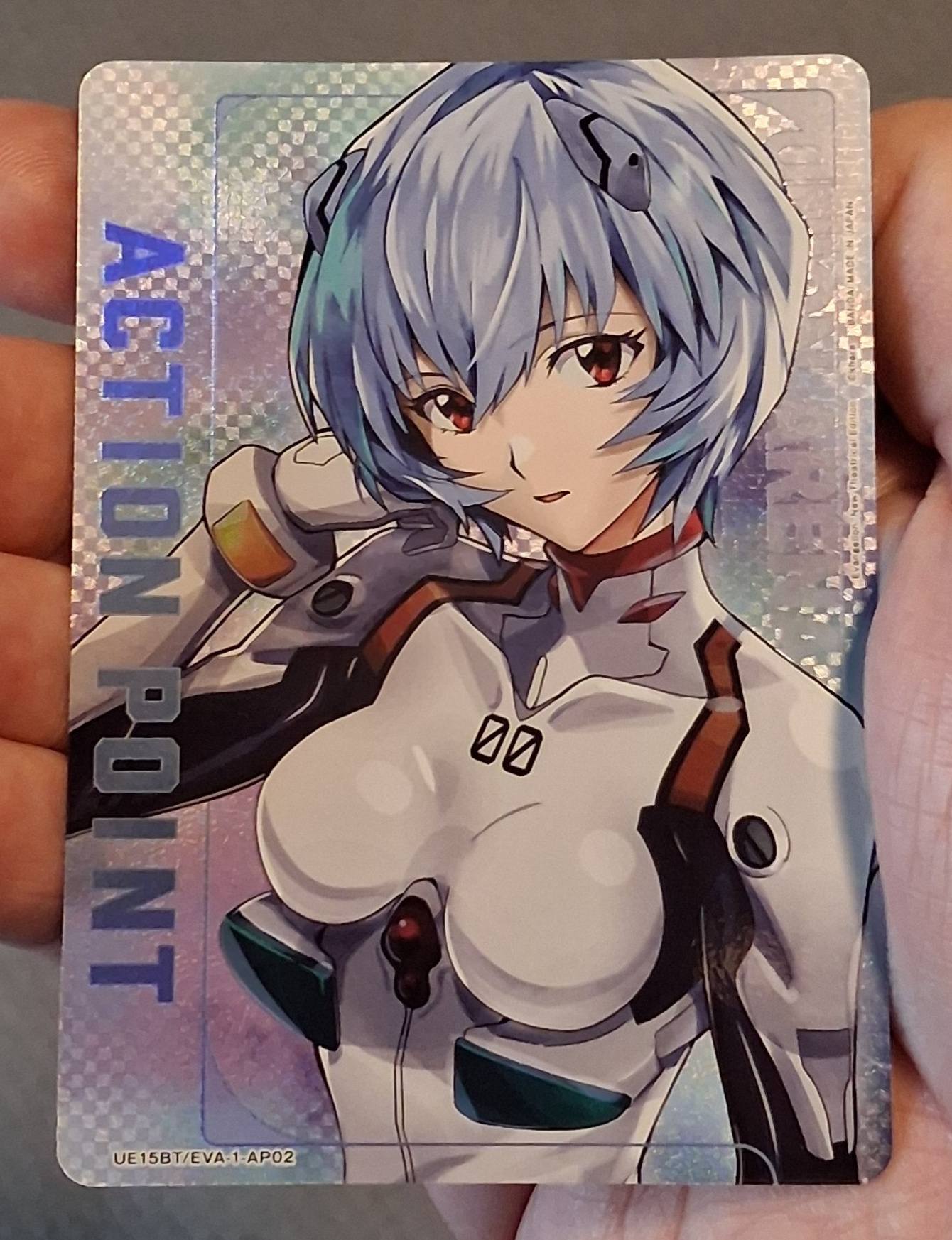 Pulled first foil Action Point card from Union Arena Evangelion set