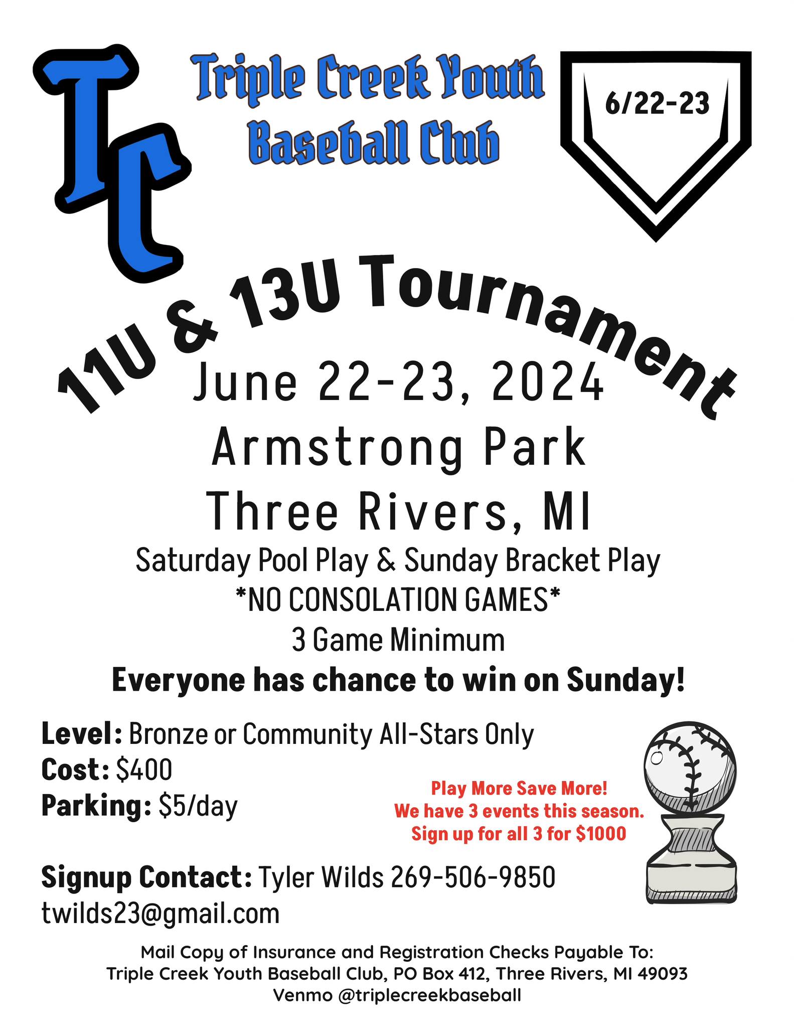 Triple Creek Pirates | Three Rivers MI