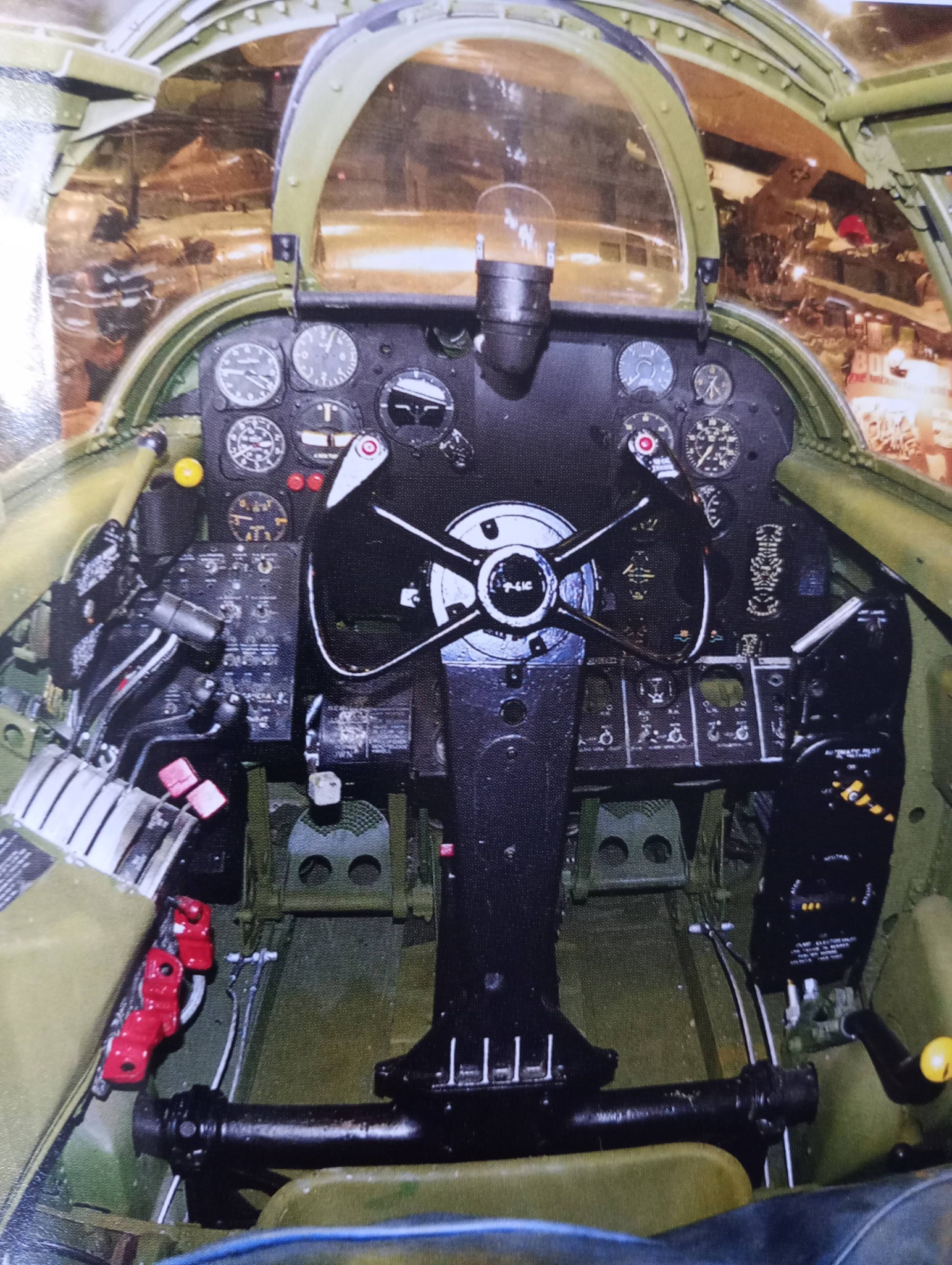 Cockpit of a P-61 